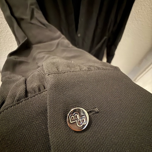 Boss Belted dress with collarless v neckline and button cuffss - Picture 5 of 6